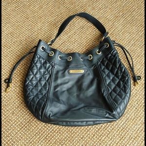 Juicy Couture 100% Leather, Black, Hobo Handbag